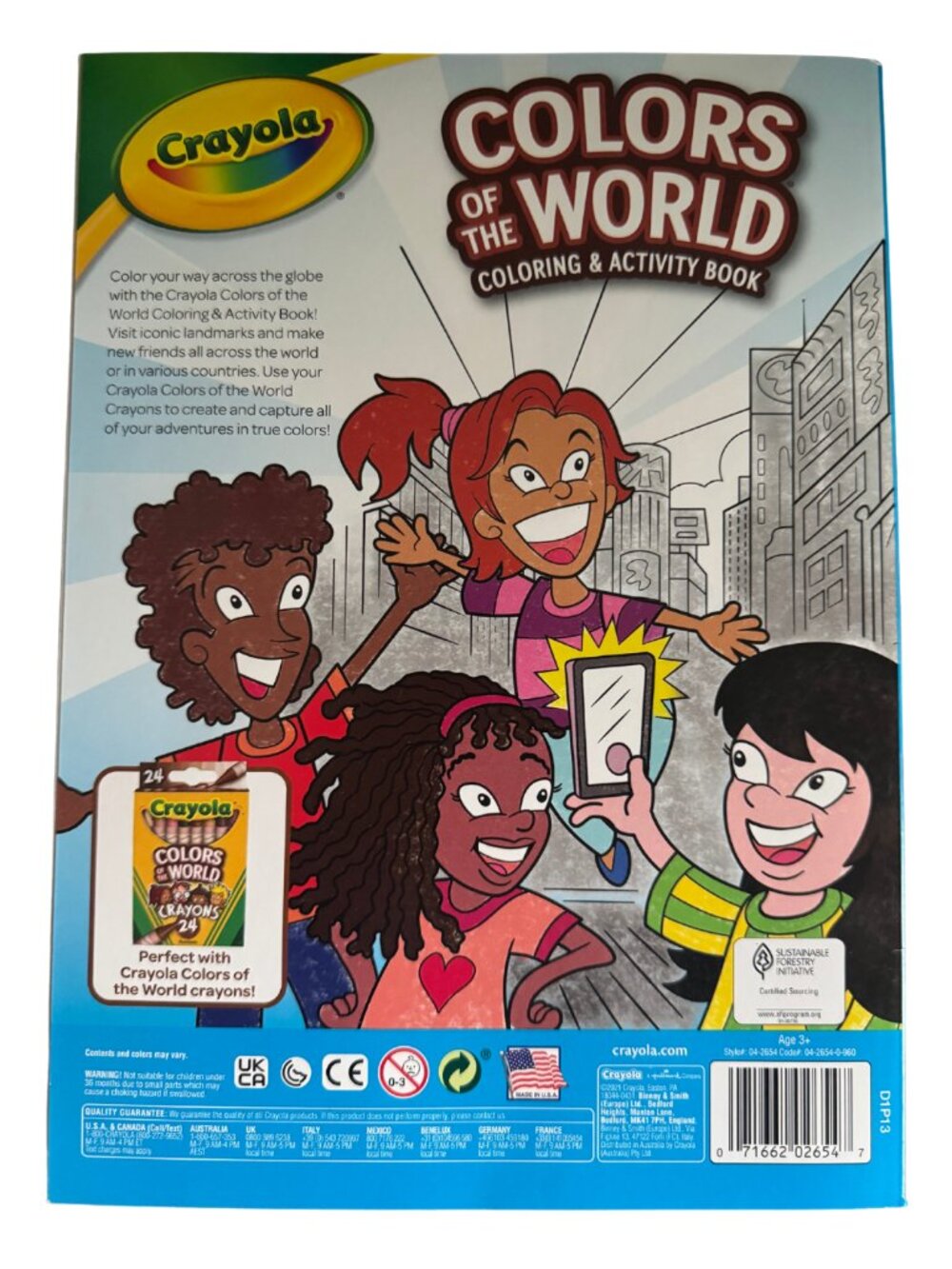 Crayola Colors of the World Coloring & Activity Book 96 Pages New - Picture 4 of 4